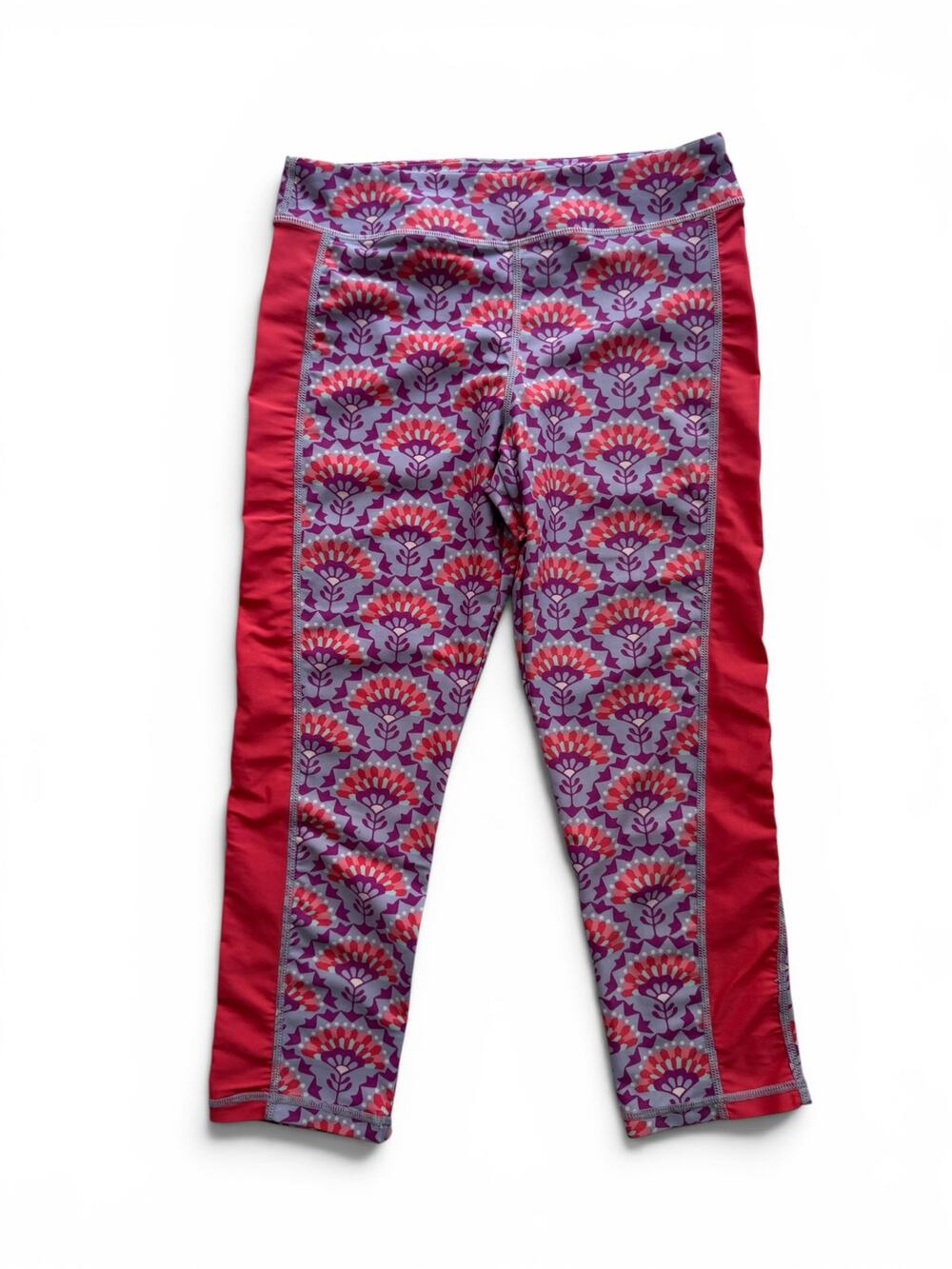 Tea Collection floral rashguard cropped swim pants
